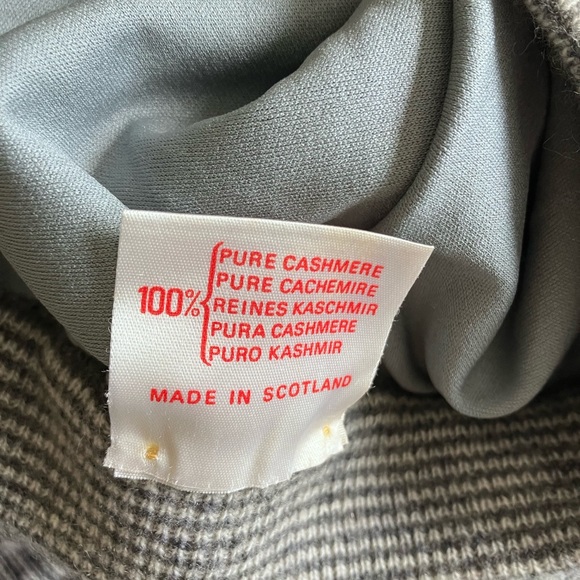 NWT VTG Pringle cashmere grey/white Aline skirt w/ elastic waistband - Picture 4 of 10